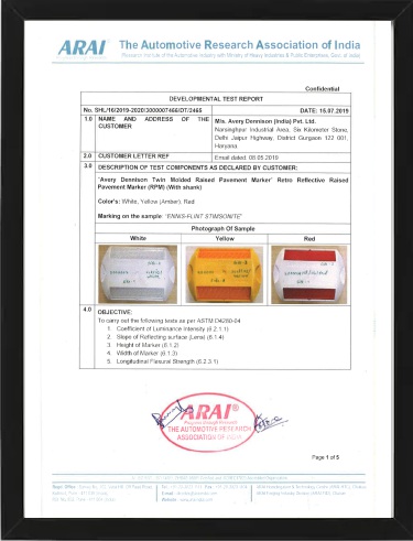 Quality & Compliance Certificate 3 - Sai Ram Enterprises