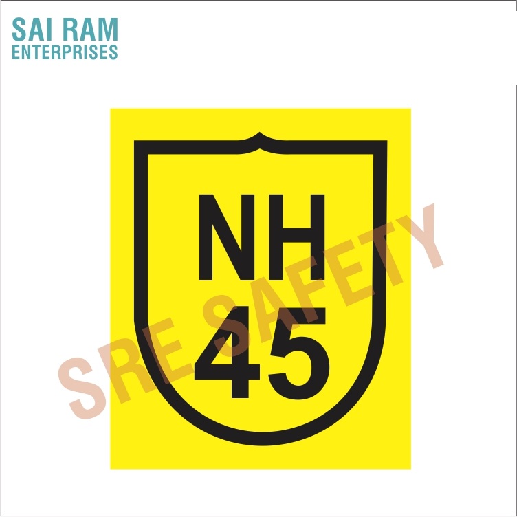 National & State Highway Route Marker Sign